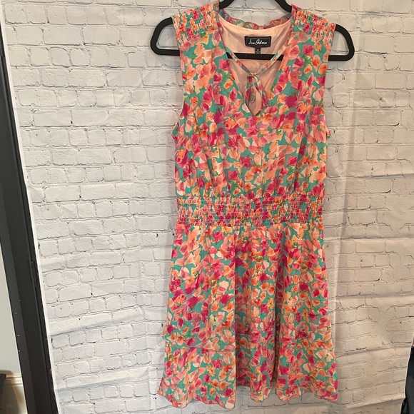 Sam Edelman Floral Print Smocked Waist Dress - Picture 2 of 7